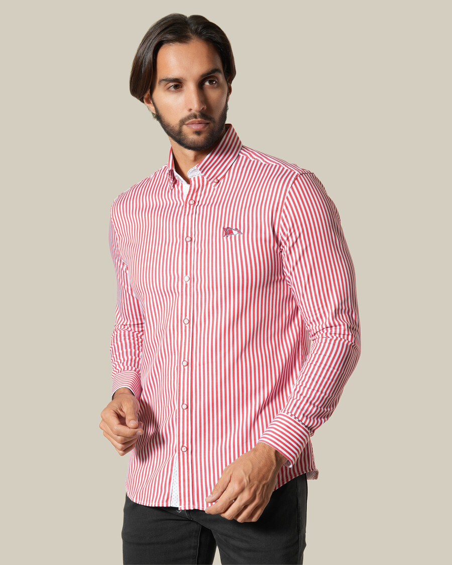 chemise rayée à manches longues