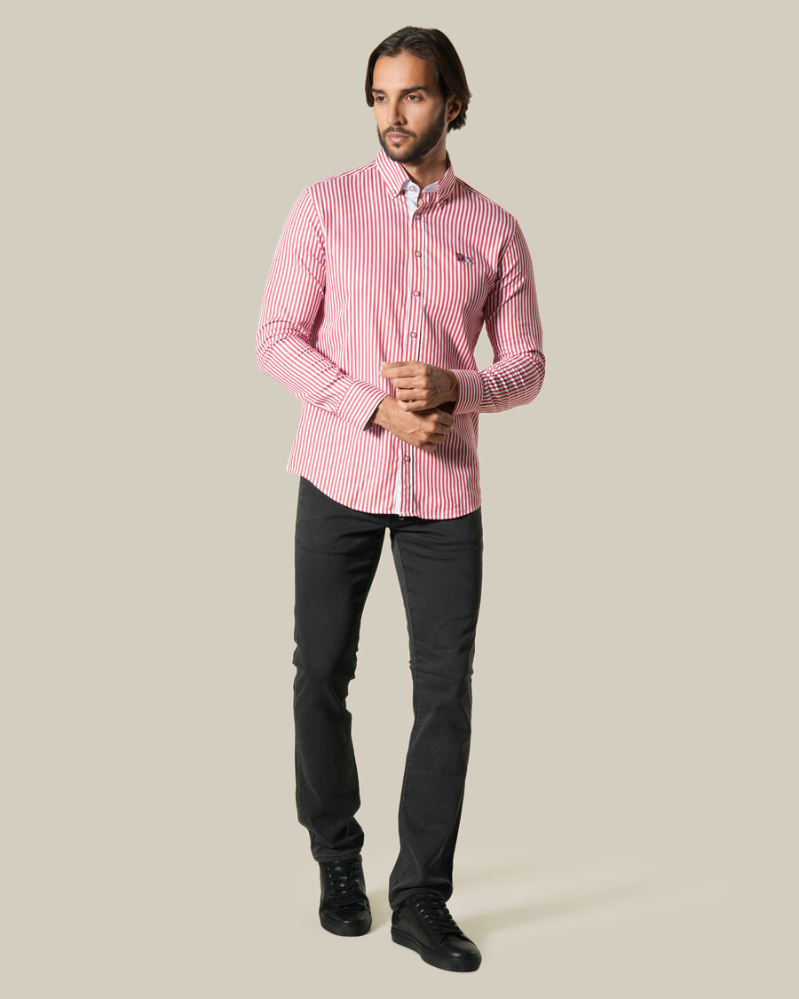 chemise rayée à manches longues
