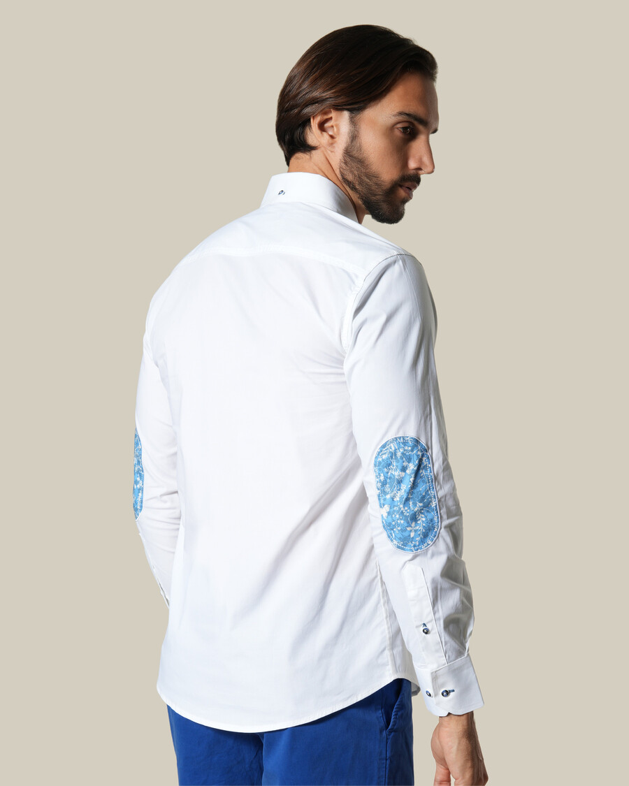 chemise unie à manches longues