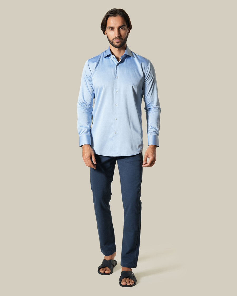 chemise classique en coton à manches longues