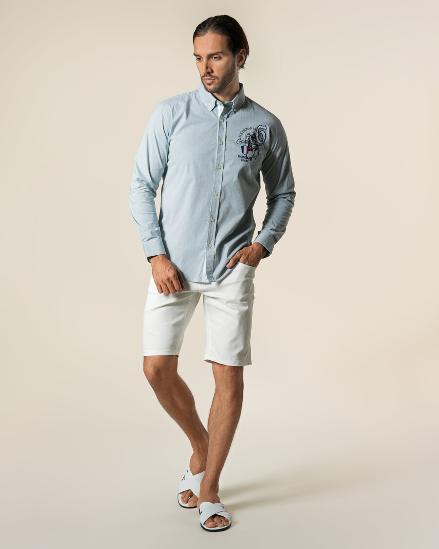 chemise rayée à manches longues