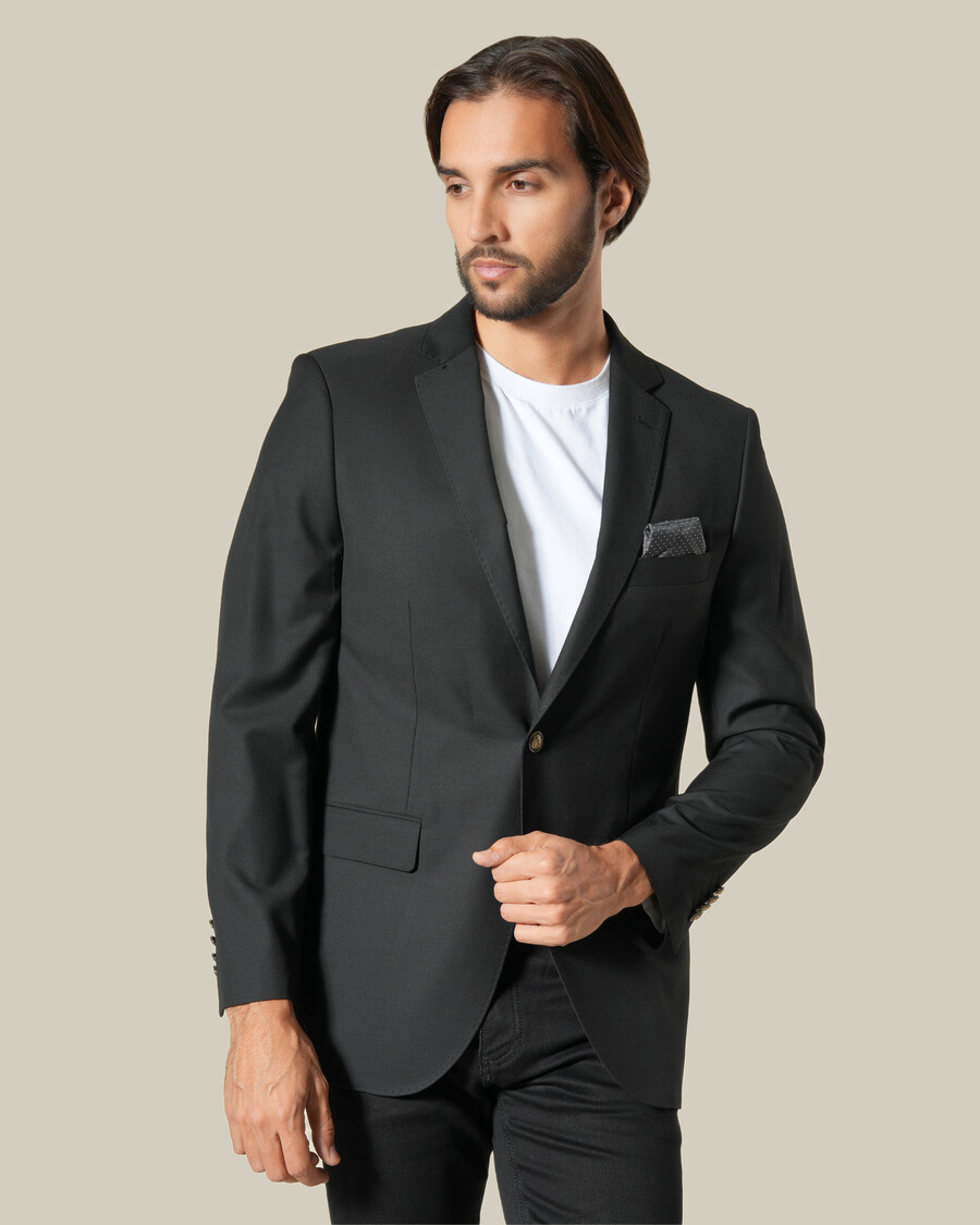 veste de costume à simple boutonnage