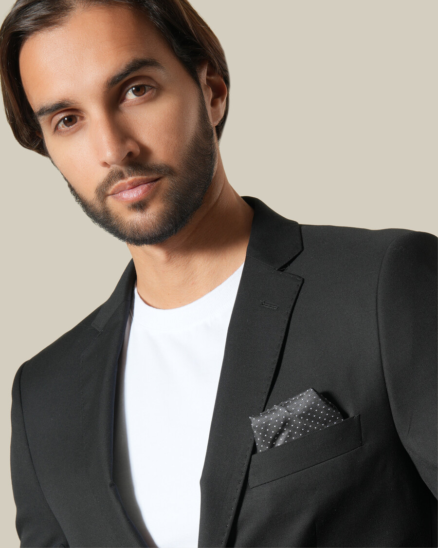 veste de costume à simple boutonnage