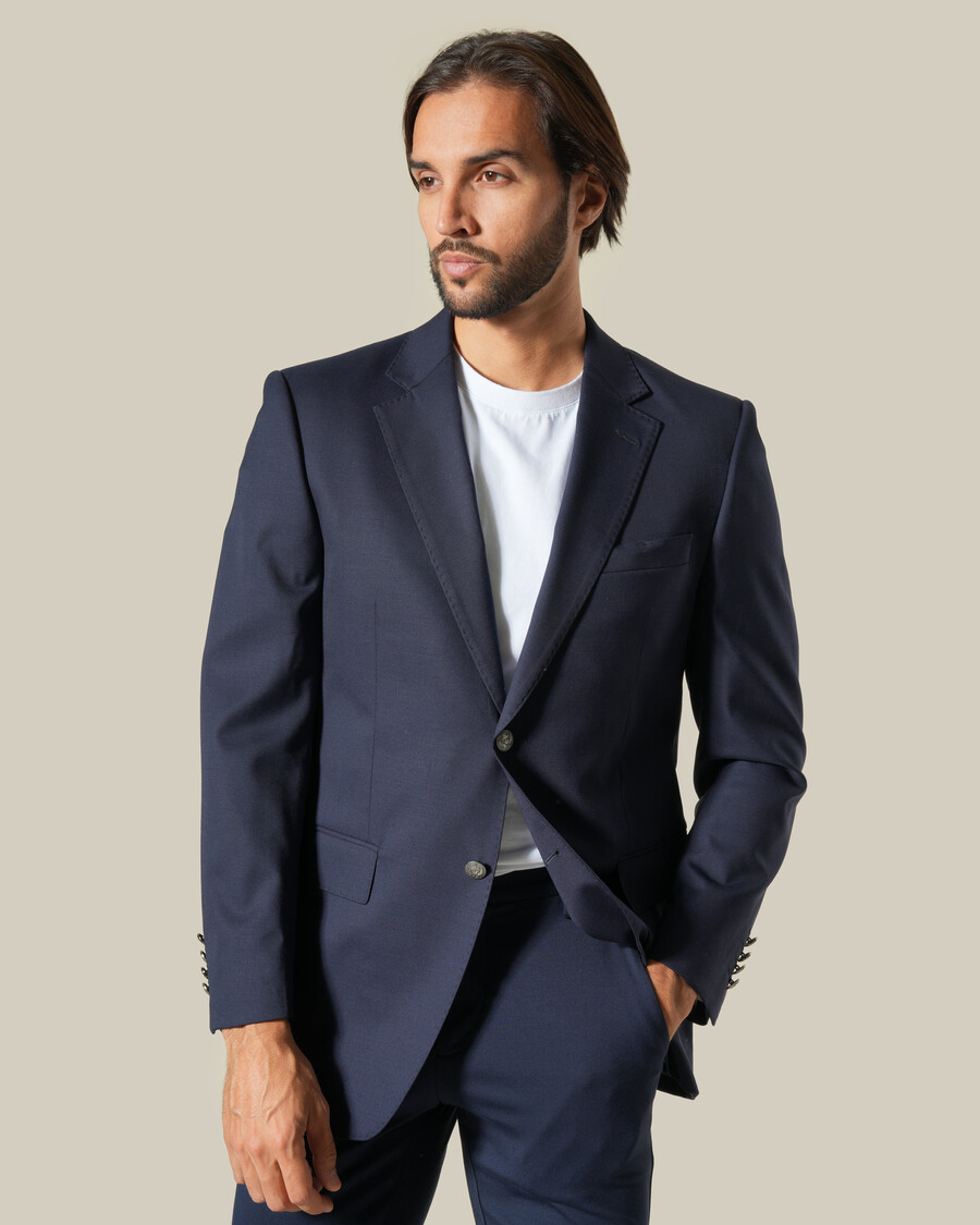 veste de costume à simple boutonnage coupe classique