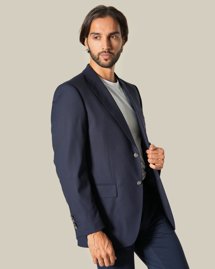 veste de costume à simple boutonnage coupe classique