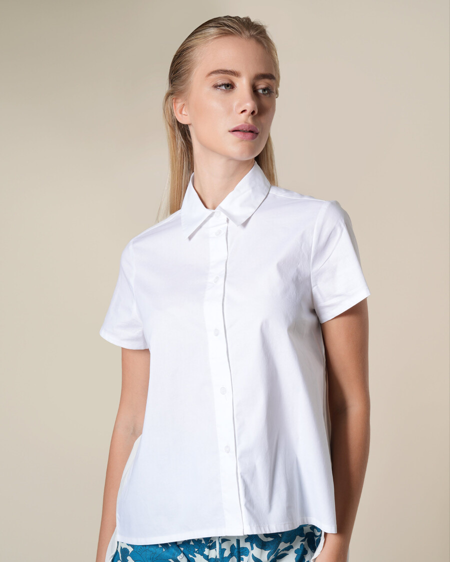 chemise blanche asymétrique