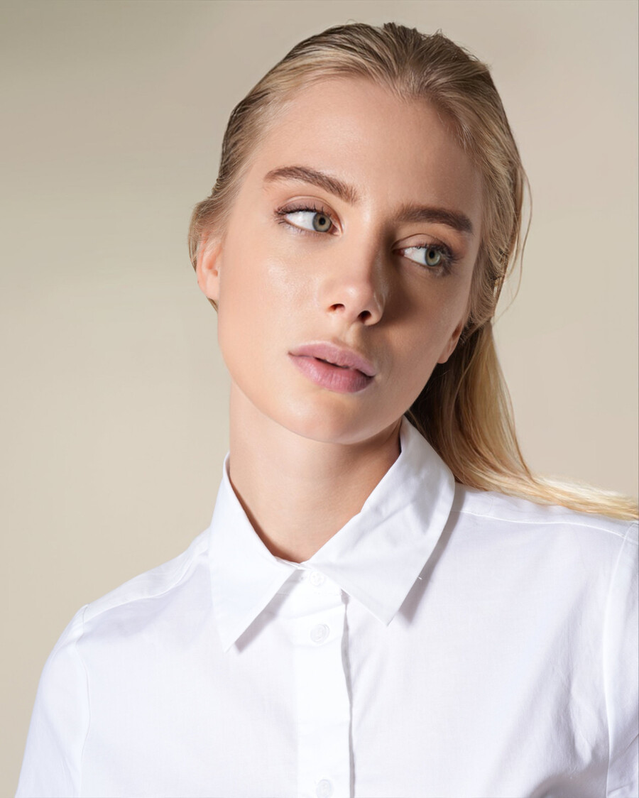 chemise blanche asymétrique