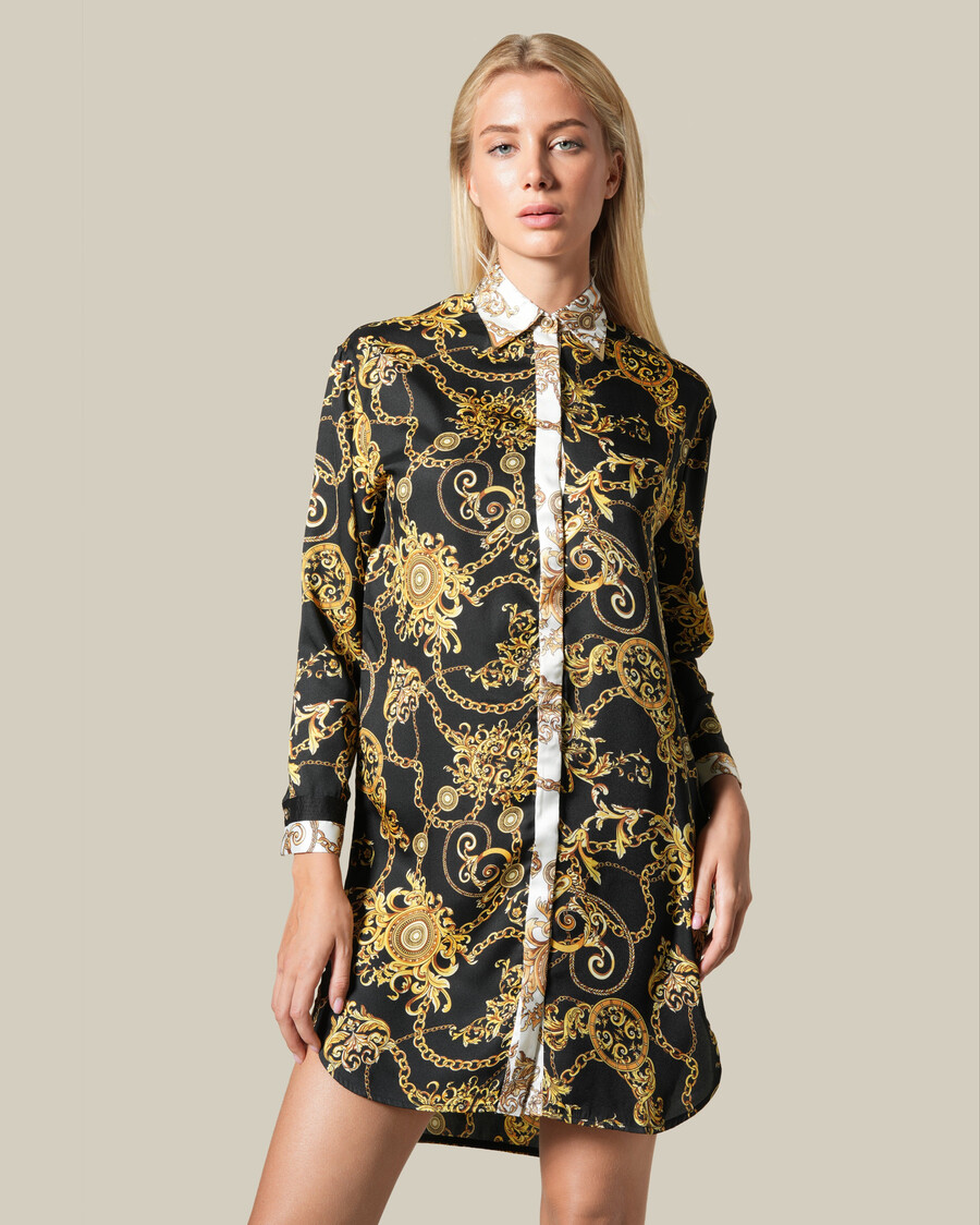 chemise à motif de chaîne baroque
