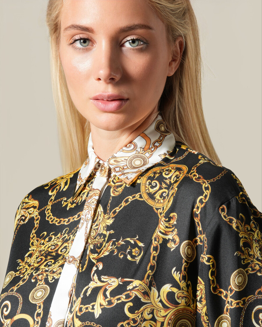 chemise à motif de chaîne baroque