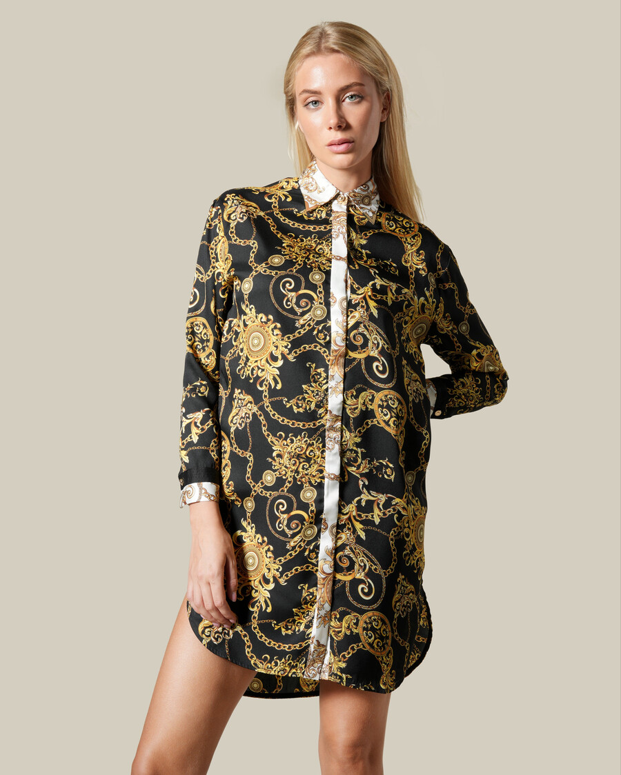 chemise à motif de chaîne baroque