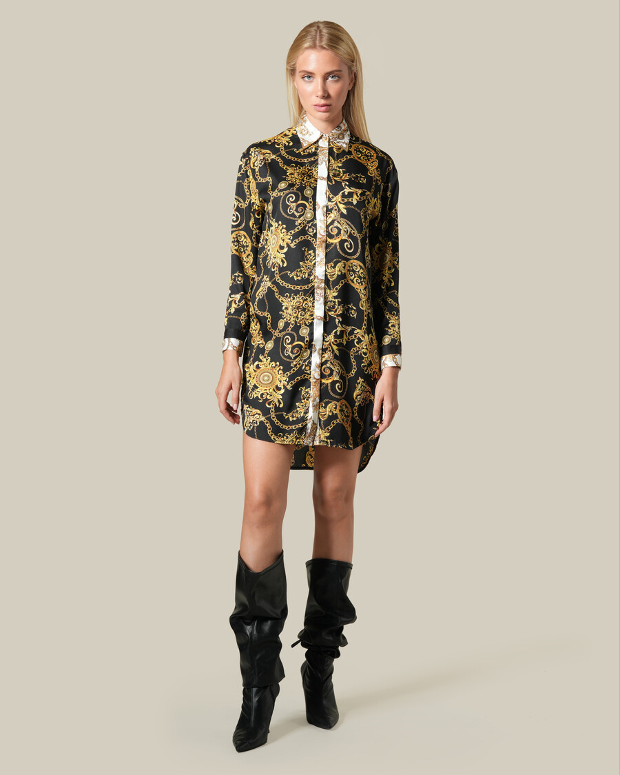 chemise à motif de chaîne baroque