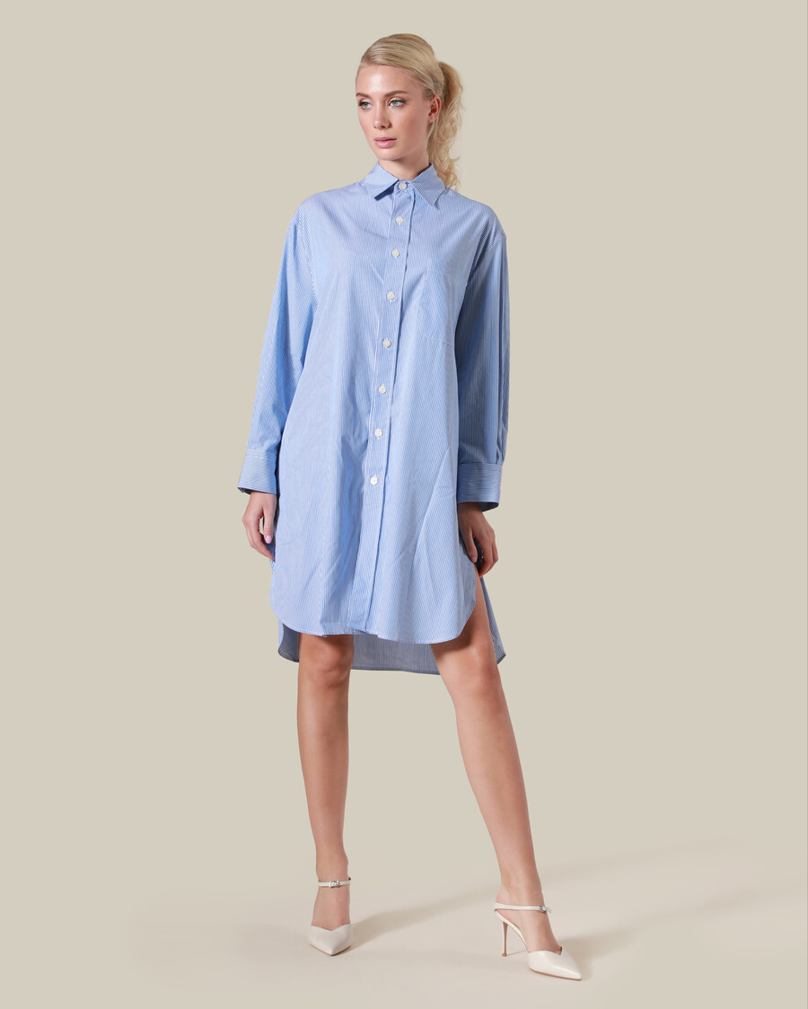 chemise rayée oversize en coton