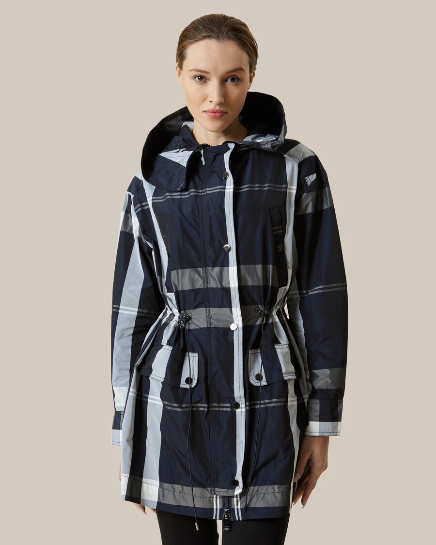 imperméable à carreaux