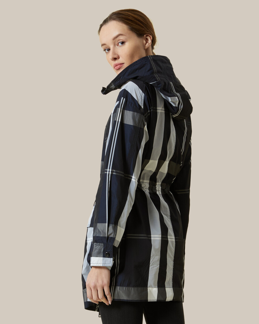 imperméable à carreaux