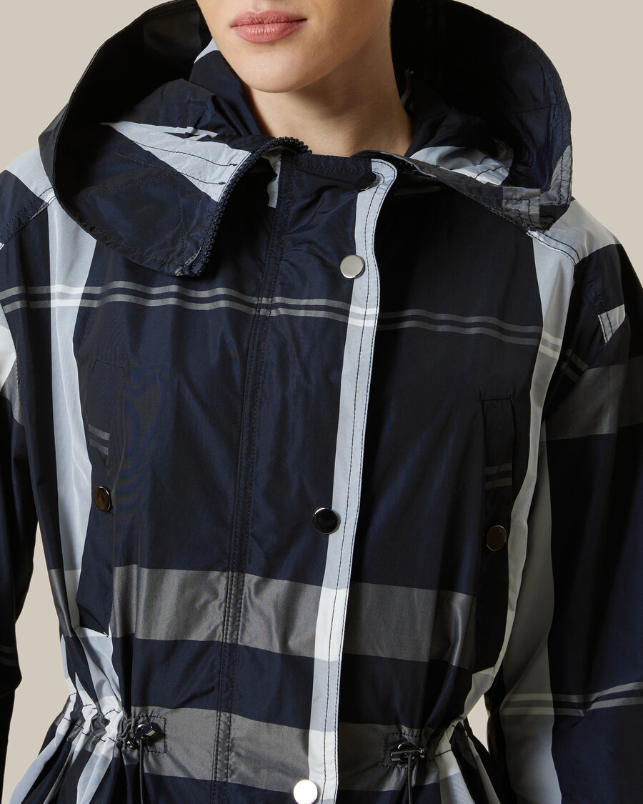 imperméable à carreaux