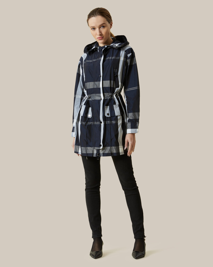 imperméable à carreaux