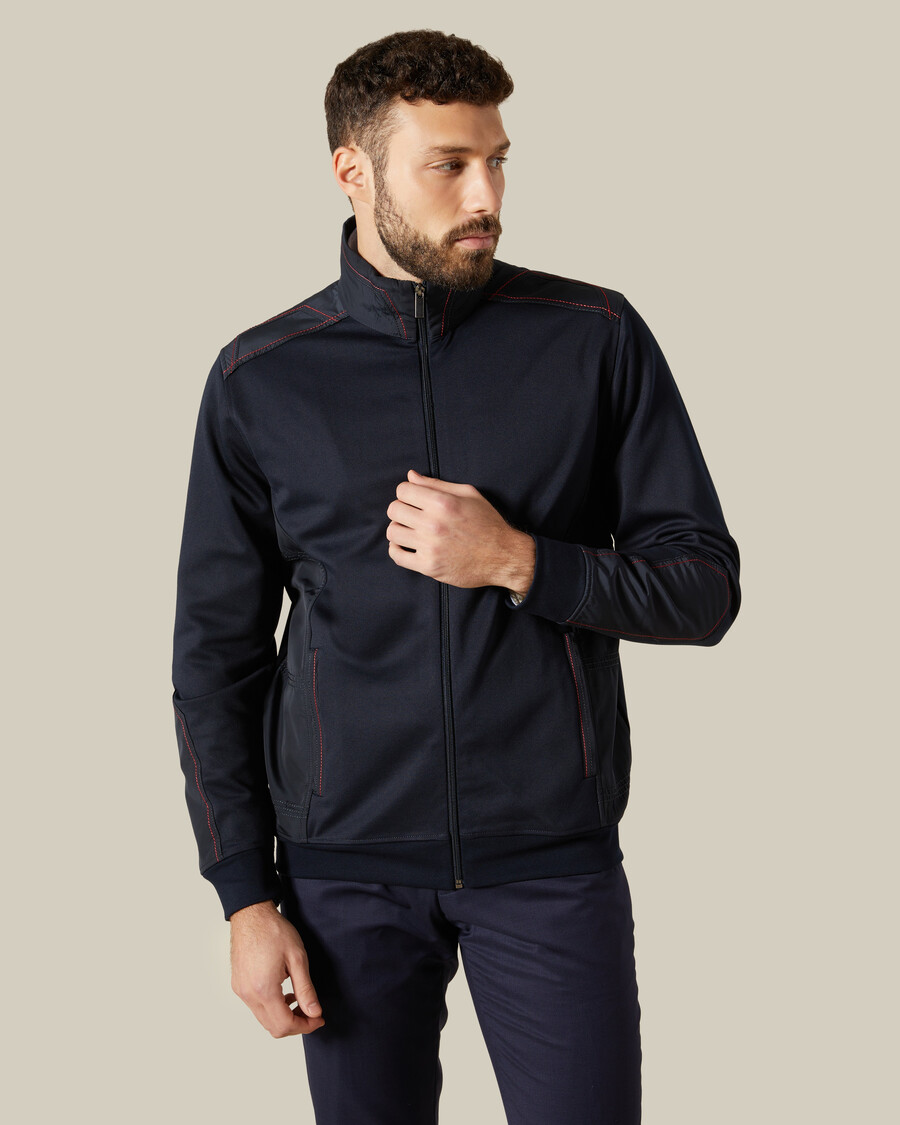 veste à fausses coutures apparentes