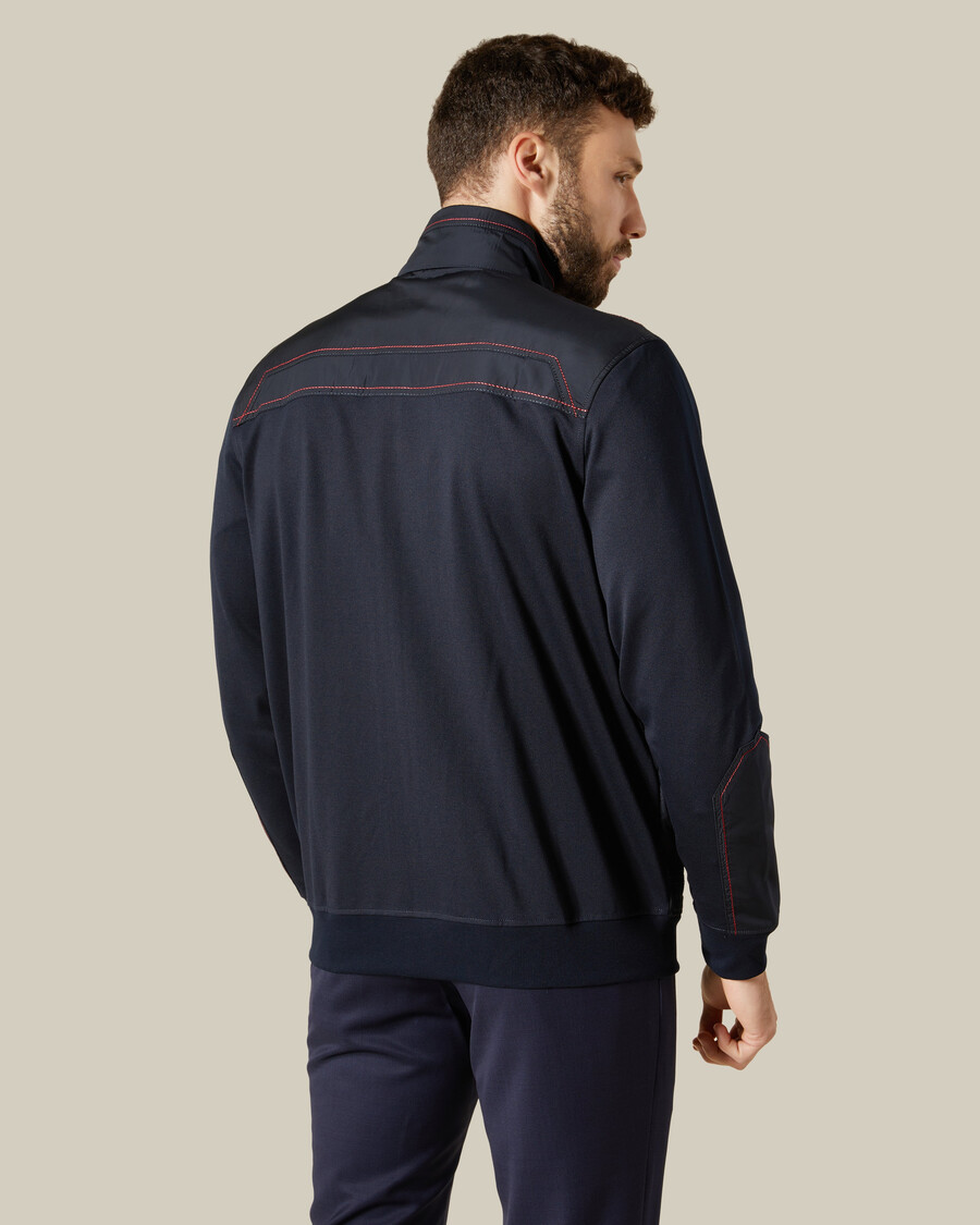 veste à fausses coutures apparentes