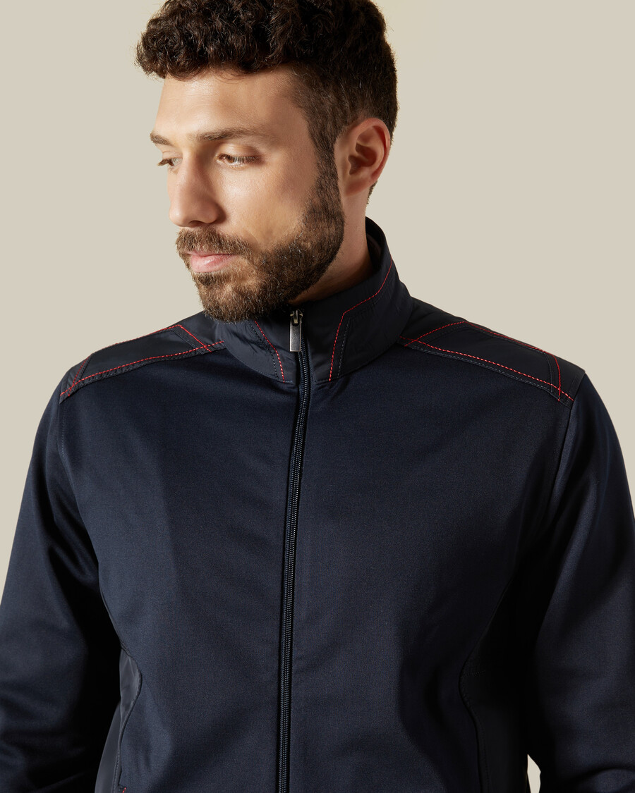 veste à fausses coutures apparentes