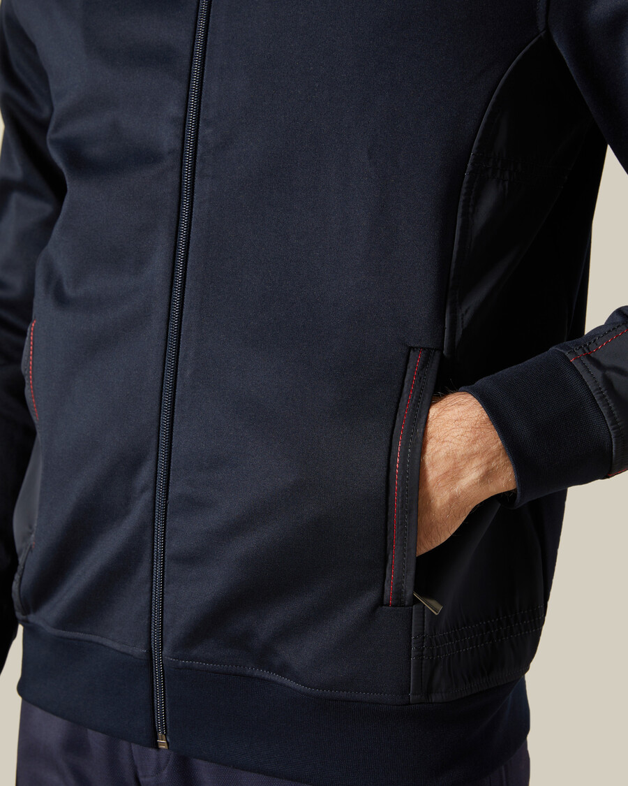 veste à fausses coutures apparentes