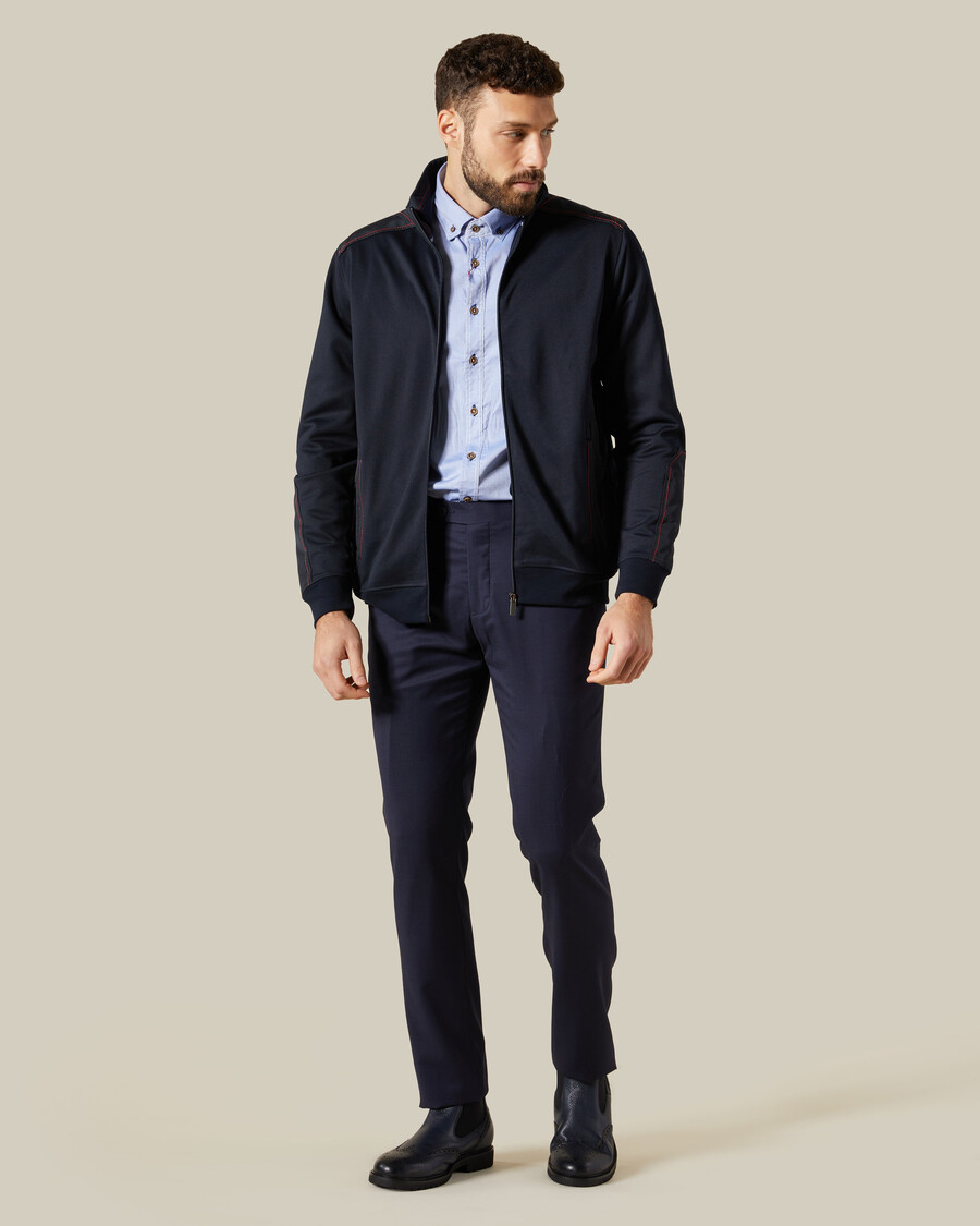 veste à fausses coutures apparentes