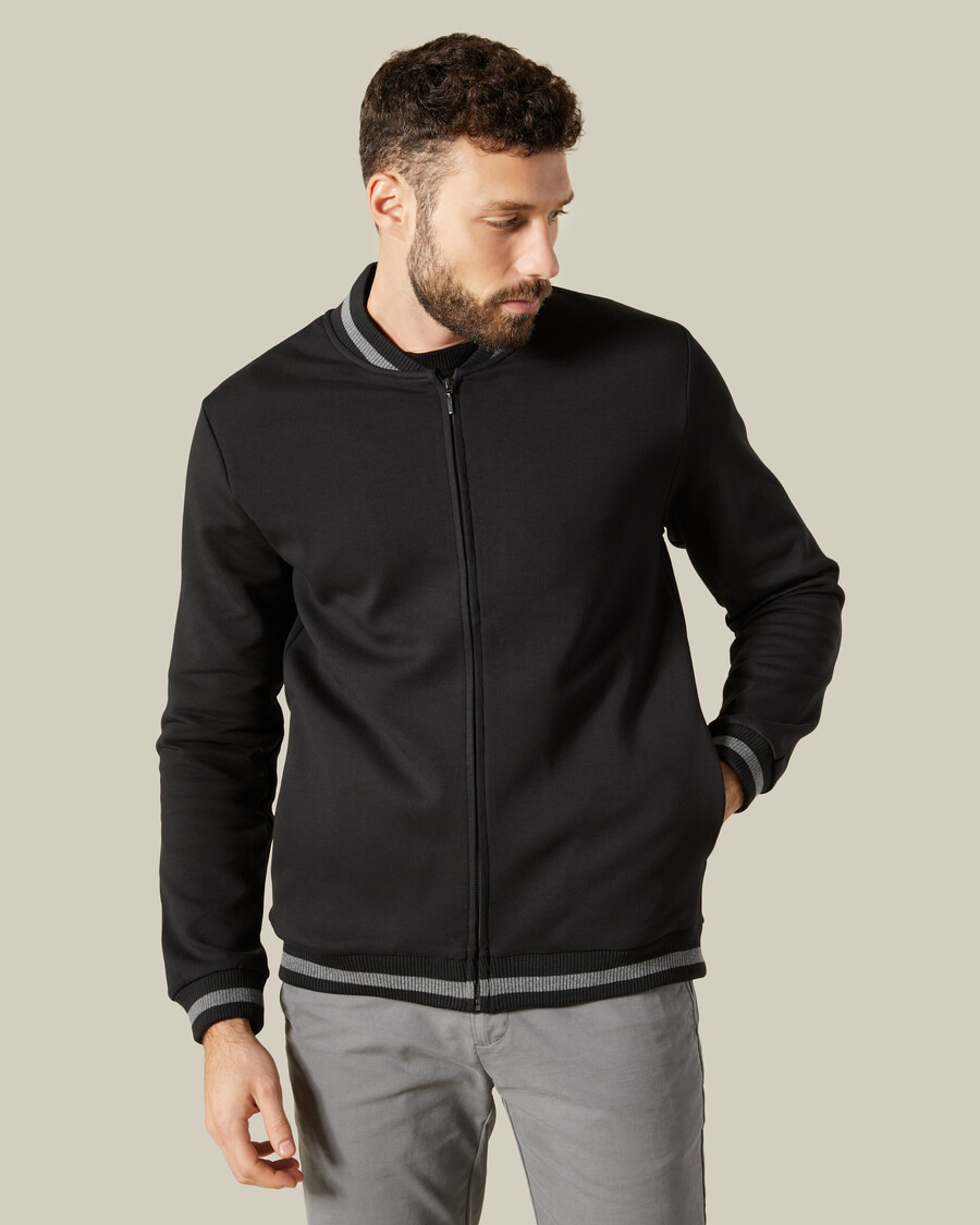veste zippée monochrome