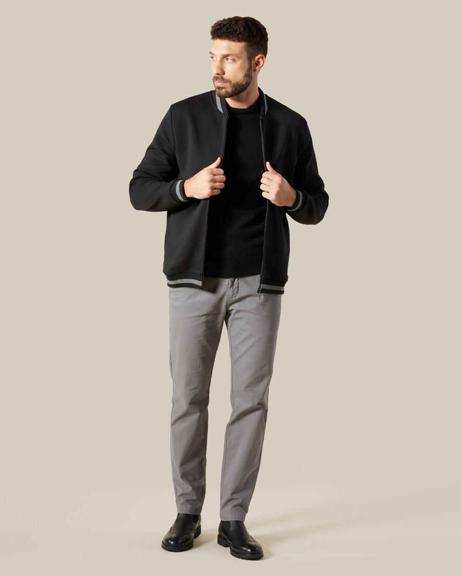 veste zippée monochrome