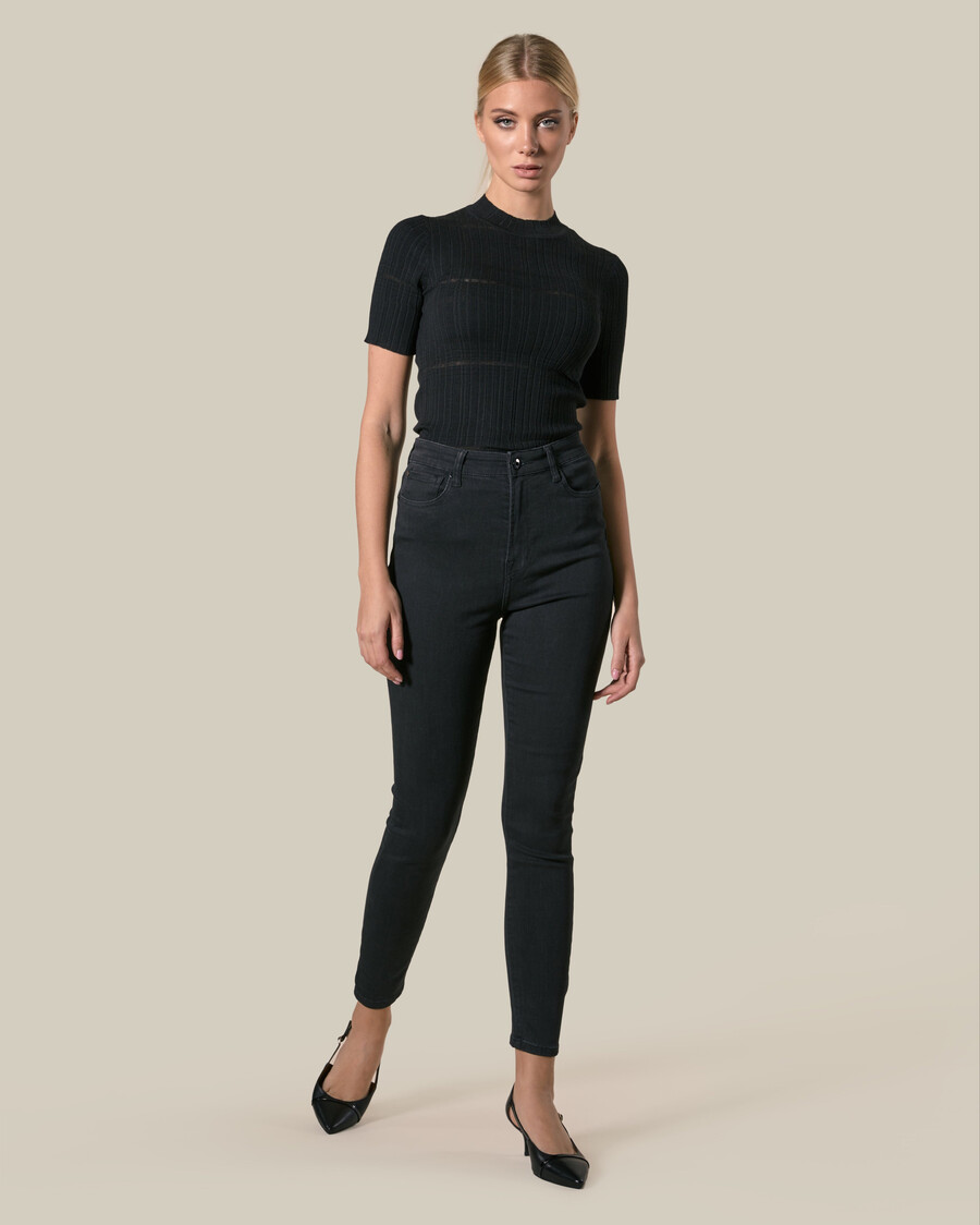 jean skinny taille haute