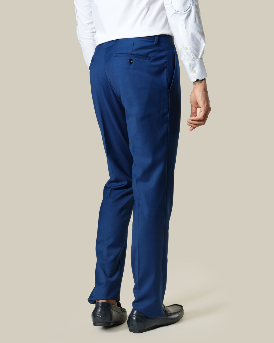 pantalon de costume bleu marine coupe slim