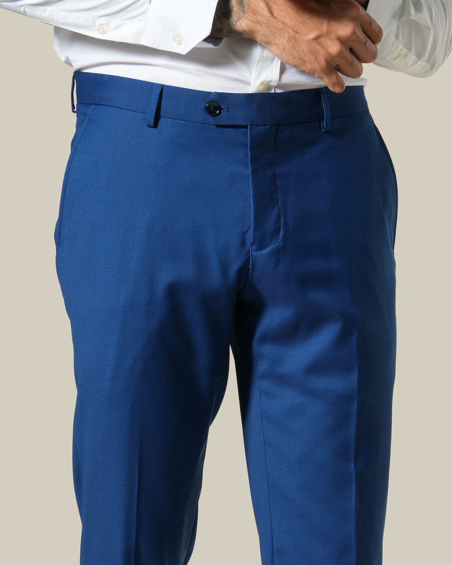 pantalon de costume bleu marine coupe slim