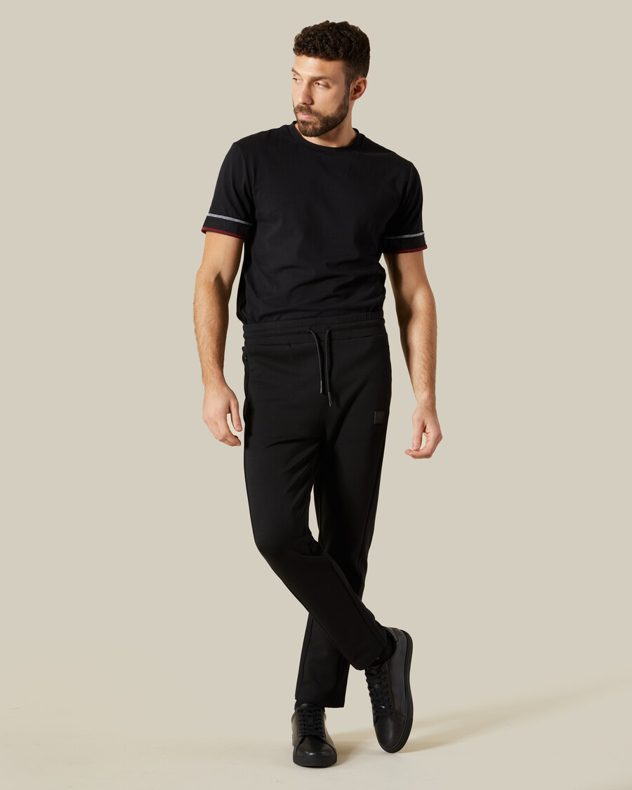 pantalon de survêtement avec empiècements en caoutchouc sur la poitrine