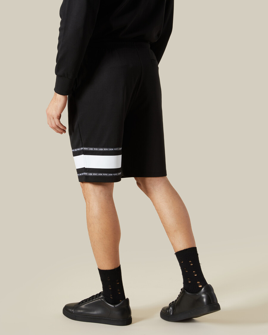 short de survêtement de marque à bandes