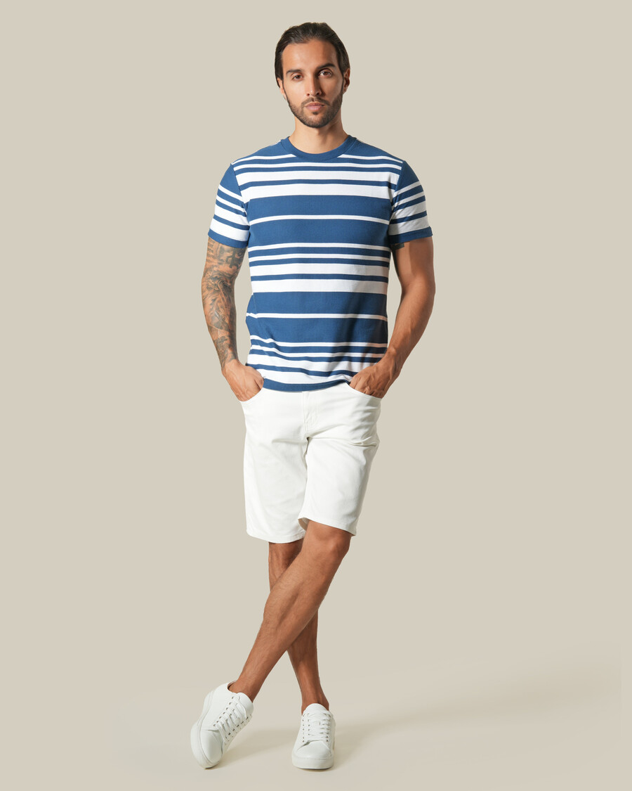 t-shirt rayé en coton