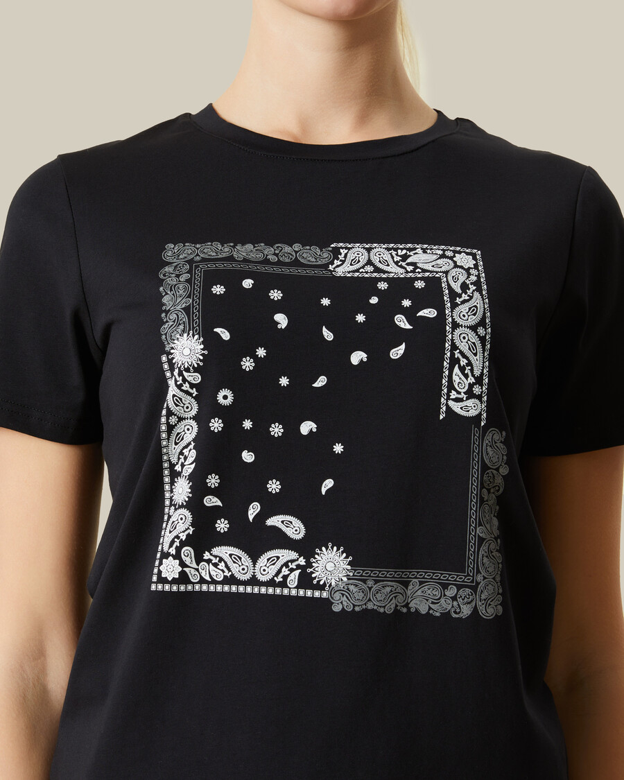 t-shirt imprimé cachemire