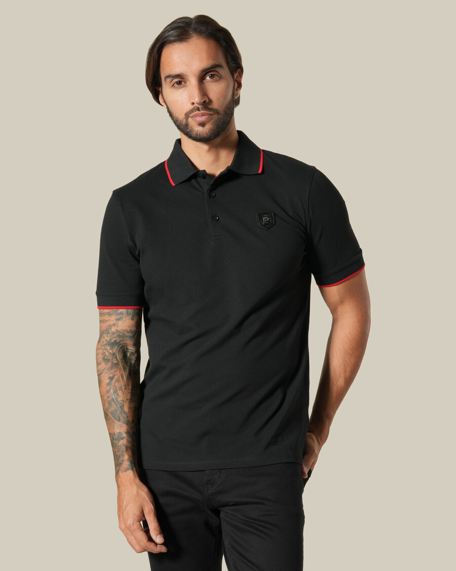 polo à liseré contrasté