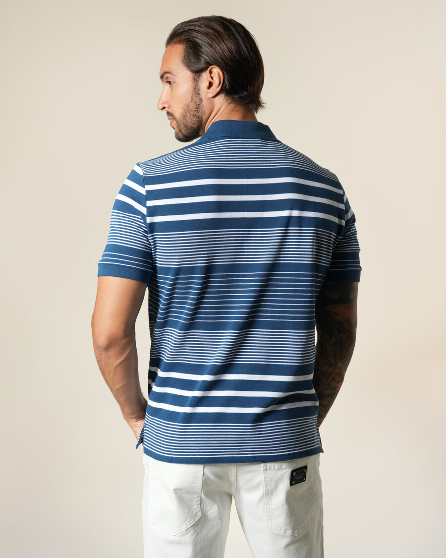 polo rayé en coton