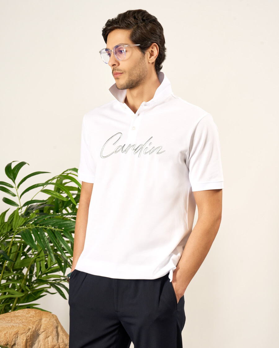 polo en coton mercerisé piqué