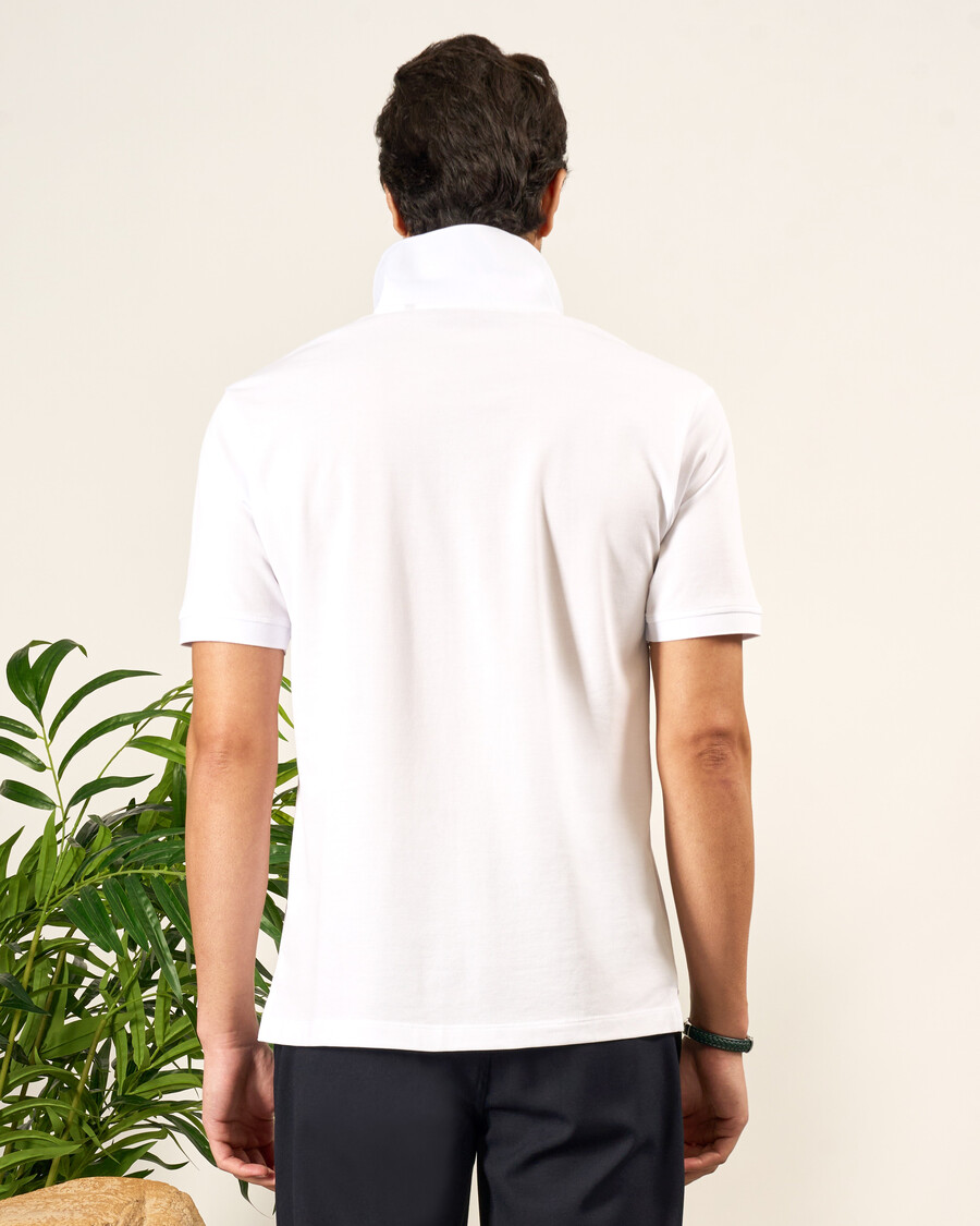 polo en coton mercerisé piqué