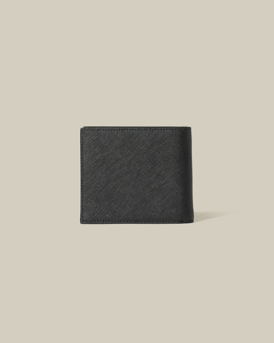 portefeuille texturé orné dun logo