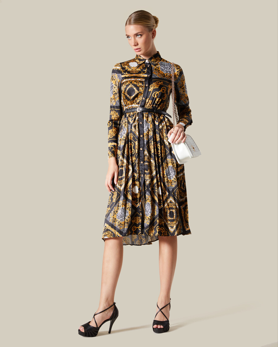 robe plissée patchwork