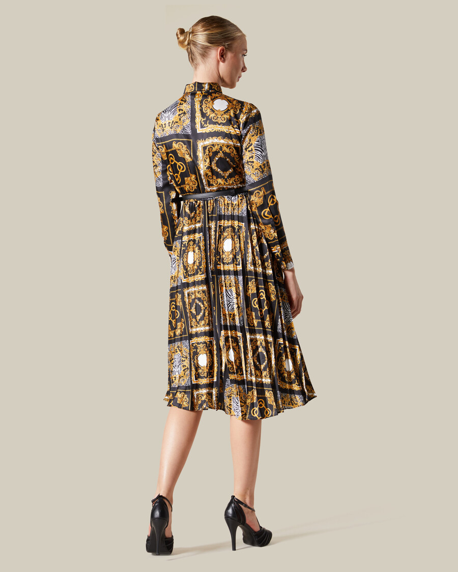 robe plissée patchwork
