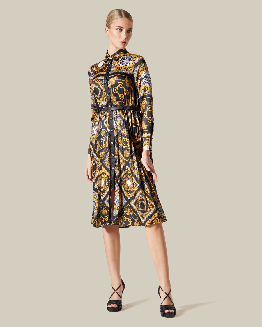 robe plissée patchwork