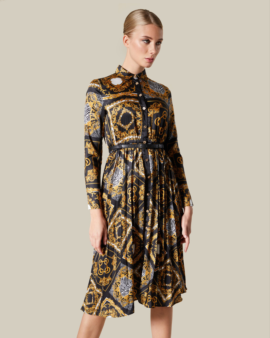 robe plissée patchwork