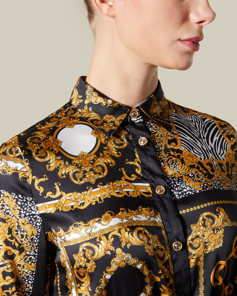 robe plissée patchwork