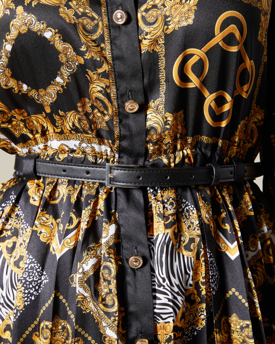 robe plissée patchwork