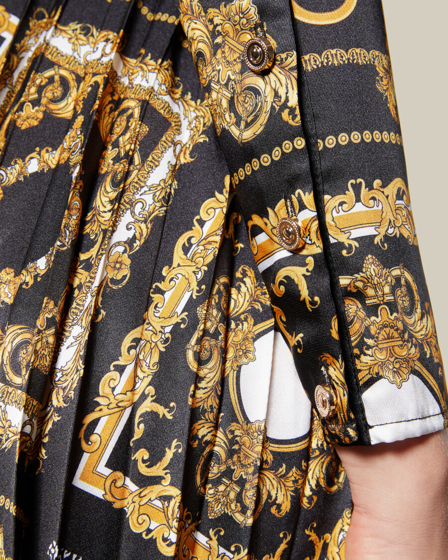 robe plissée patchwork