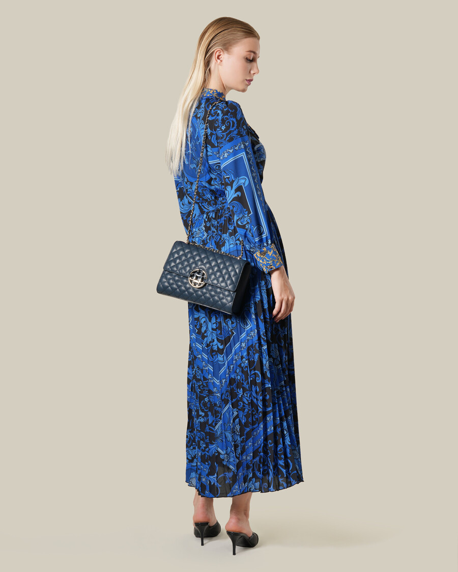robe longue à imprimé floral baroque