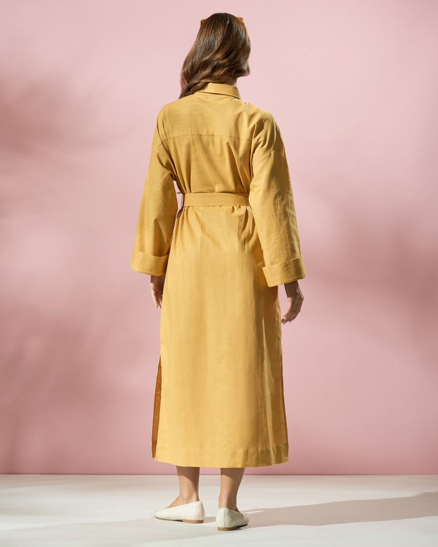 robe chemise midi classique