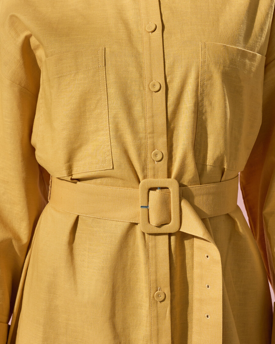 robe chemise midi classique