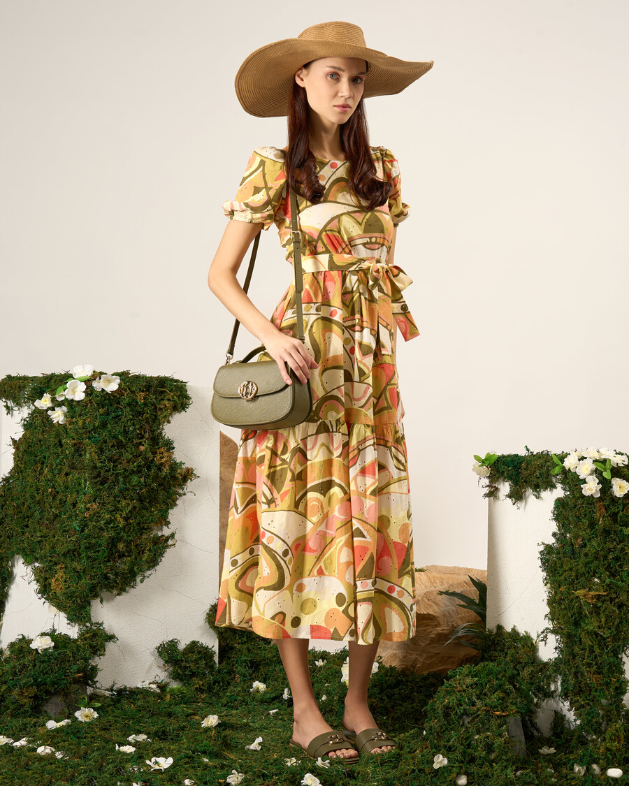 robe en coton imprimée dinspiration rétro